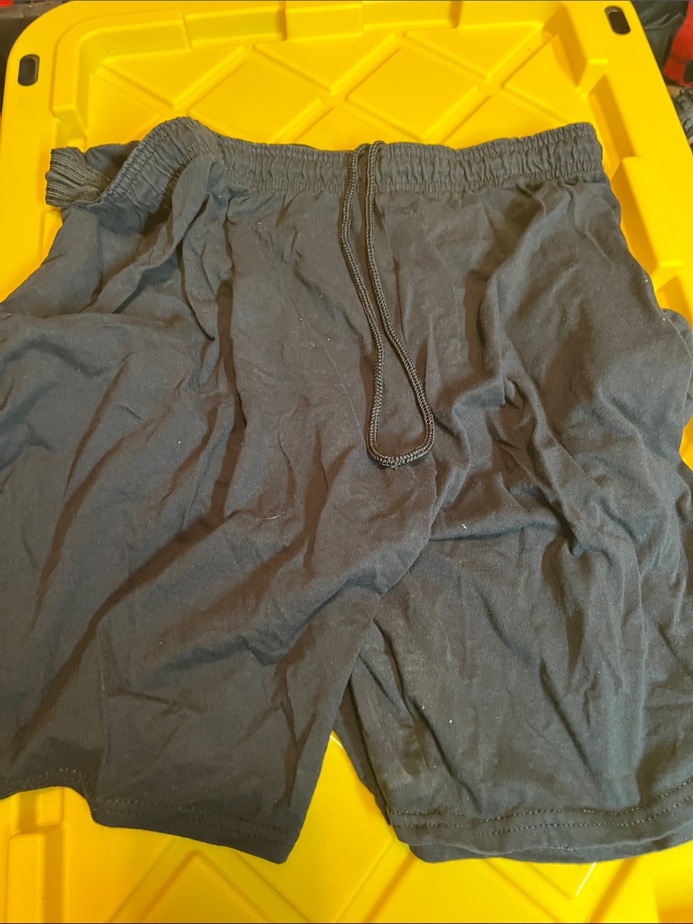 Fruit of the Loom Black Men's Athletic Drawstring Shorts
